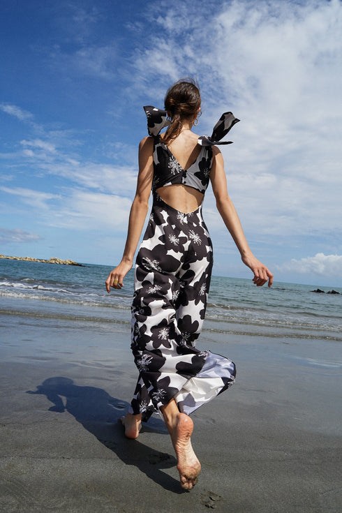 Palma Black Flower Jumpsuit